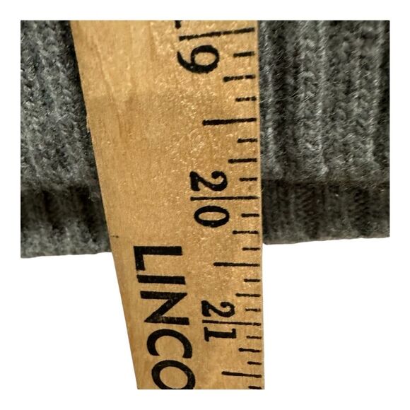 J CREW Women's Small Factory Gray Metallic Fair Isle Merino Wool Blend Sweater - Picture 5 of 8